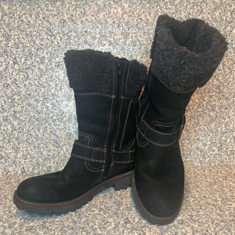 Josef Seibel Marta 51 Leather Waterproof Fur Lined Boots Size 8 1/2 - Picture 2 of 11